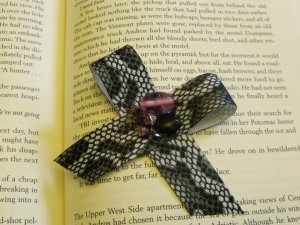 Pink and Black Bow