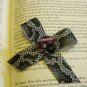 Pink and Black Bow