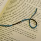 Teal and Brown Spiral Bracelet