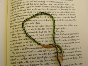 Bright Green and Navy Bracelet