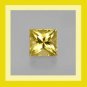 CITRINE 0.52ct Square Princess Cut 4x4mm Yellow Faceted Natural Loose Gemstone