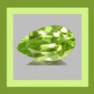 PERIDOT 0.63ct Pear Cut 7x4mm Faceted Natural Loose Gemstone