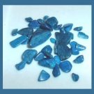 12.89ctw Lot of Mini BLUE Dyed Tumbled and Polished Stones