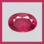 RUBY 0.77ct Oval Cut 6x4mm Faceted Natural Loose Gemstone