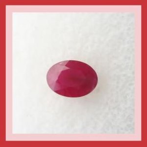 1.33ct Red RUBY Oval Cut 7x5mm Faceted Natural Loose Gemstone