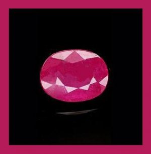 1.18ct Bright Red RUBY Oval Cut 8x6mm Faceted Natural Loose Gemstone