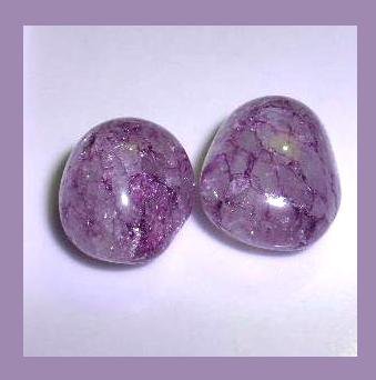 quartz dyed purple crackle gemstones lot tumbled polished loose natural only ecrater