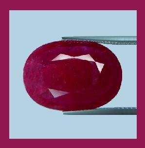 1.25ct Dark Red RUBY Oval Cut 7x5mm Faceted Natural Loose Gemstone