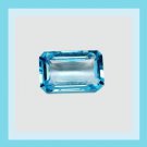 0.50ct SWISS BLUE TOPAZ 5x3mm Emerald Cut Faceted Natural Loose Gemstone