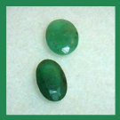 0.75ctw Lot of 2 EMERALD Oval Cut Faceted Natural Loose Gemstones