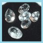 3.50ctw Lot of 6 WHITE TOPAZ Oval and Pear Cut Faceted Natural Loose Gemstones