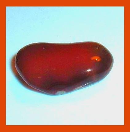 33.50ct Red Orange CARNELIAN Tumbled and Polished Natural Loose Gemstone