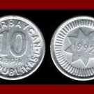 AZERBAIJAN 1992 10 QAPIK COIN KM#32 Eurasia ~ BEAUTIFUL!