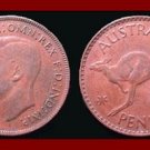 AUSTRALIA 1943(m) 1 PENNY BRONZE COIN KM#36 Oceania Kangaroo ~ WWII Coin