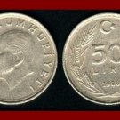 TURKEY 1986 50 LIRA COIN KM#966 Mustafa Kemal Ataturk - BEAUTIFUL!
