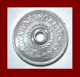 HUNGARY 1971 2 FILLER COIN KM#546 ~ LOW MINTAGE! ~ SCARCE!