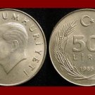 TURKEY 1985 50 LIRA COIN KM#966 Mustafa Kemal Ataturk - BEAUTIFUL!