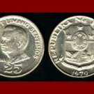 PHILIPPINES 1970 25 SENTIMOS COIN KM#199 Southeast ASIA - Juan Luna