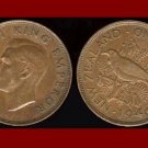 NEW ZEALAND 1946 1 PENNY BRONZE COIN KM#13 Oceana - EMPEROR GEORGE VI