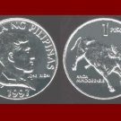PHILIPPINES 1991 1 PISO COIN KM#243.2 Southeast Asia -Tamaraw Bull - XF BEAUTIFUL!