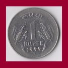 INDIA 1999 1 RUPEE COIN KM#92.2 - BU - BEAUTIFUL!