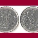 INDIA 2011 2 RUPEES COIN KM#395 - BU - BEAUTIFUL! - Eurasia - Devanagari consonant