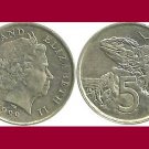 NEW ZEALAND 1999 5 CENTS COIN KM#116 Oceania - XF - Tuatara Lizard
