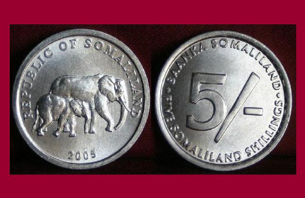 SOMALILAND 2005 5 SHILLINGS COIN KM#19 Africa - Mother and Baby