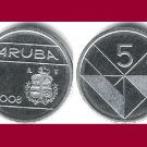 ARUBA 2008 5 CENTS COIN KM#1 Caribbean - BU - BEAUTIFUL!