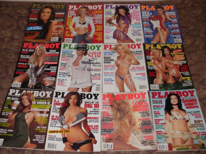 Playboy Compete 2003 - 12 Issues - Excellent Condition - Shannen Doherty
