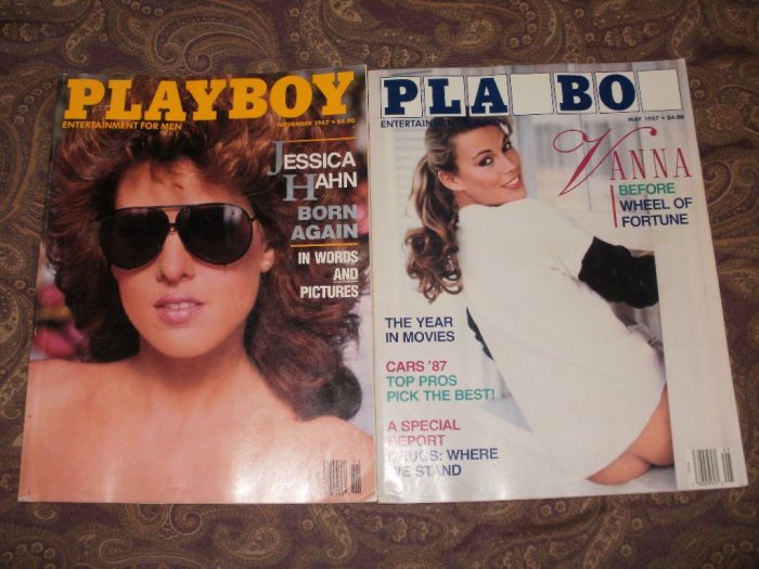 Playboy November & May 1987 - Good Condition - Jessica Hahn & Vanna White