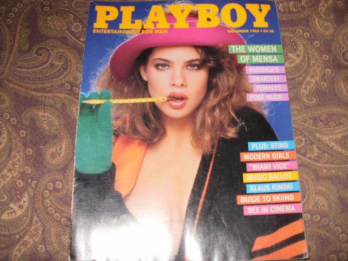 Playboy November 1985 - Excellent Condition - The Women Of Mensa