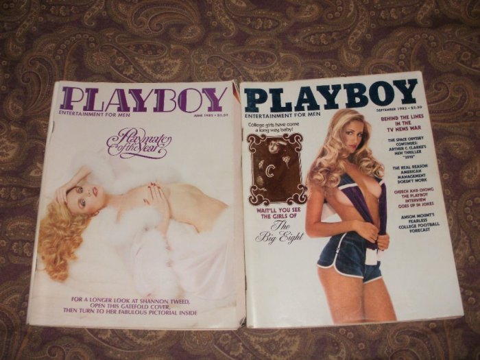 Playboy September & June 1982 - Good Condition - The Girls Of The Big Eight & Playmate Of The Year