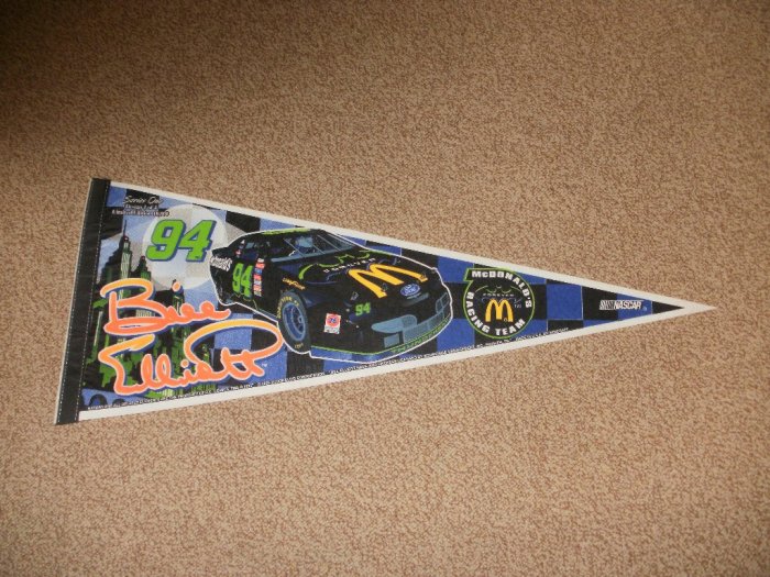NASCAR Thunderbat Bill Elliott McDonald's Banner Flag - Limited Edition Design 1of4 Rare