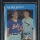 1987 Fleer #634 Gary Carter/Roger Clemens Card BGS 9.5