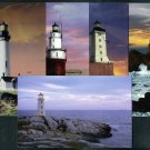 90s Era Real Photo LIGHTHOUSE POSTCARD SET/Lot (5)