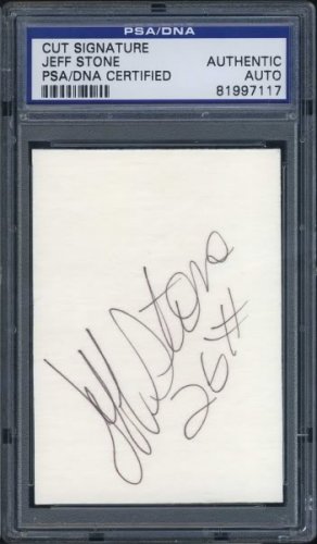 JEFF STONE Auto Card PSA/DNA Phillies/Red Sox/Rangers+