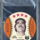 1976 Isaly's Disc STEVE CARLTON Card PSA 10 Phillies