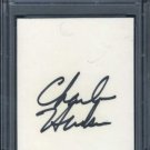 CHARLES HUDSON Signed Card PSA/DNA Phillies/Yankees
