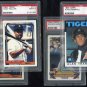 Detroit Tigers PSA Graded Topps Card Lot, Trammell+