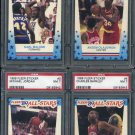 1989 Fleer Basketball Stickers PSA Graded Set, Jordan+