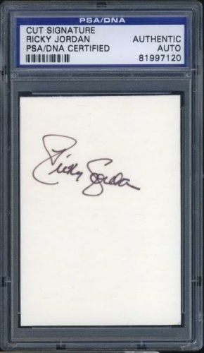RICKY JORDAN Signed Card PSA/DNA Phillies, Auto