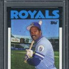 1986 Topps #415 HAL McRAE Card PSA 9 Royals