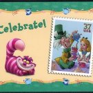 2005 37¢ Alice in Wonderland Stamp USPS Postcard