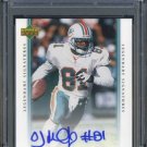 2006 UD Legends O.J. McDuffie Auto PSA 10 Dolphins