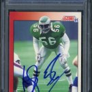 1991 Score #172 BYRON EVANS Signed Card PSA/DNA Jets