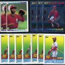 1989 Topps Stickercard OZZIE SMITH Lot, 12 Different