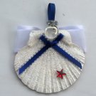 Angel Seashell Christmas Ornament, Hand Craft