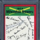 1974 Topps DEL CRANDALL Signed Brewers Card PSA/DNA