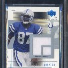 2001 UD Graded #56 REGGIE WAYNE Jersey RC BGS 9 Colts